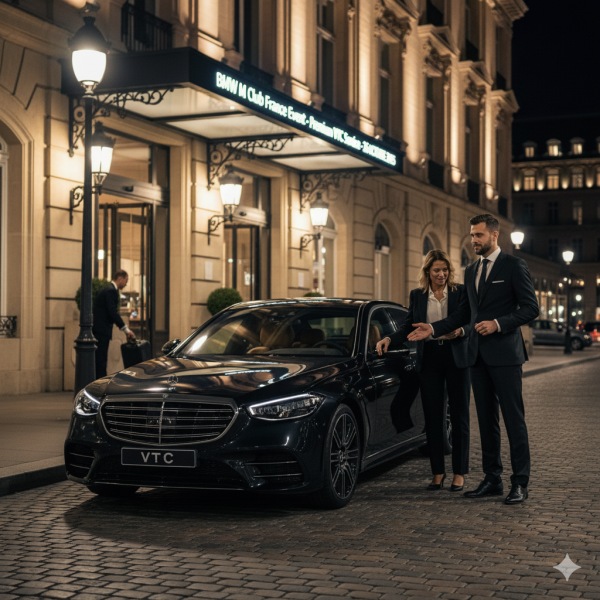 Réservation de VTC premium pour événement BMW M Club France au Circuit Paul Ricard le 26 octobre 2025