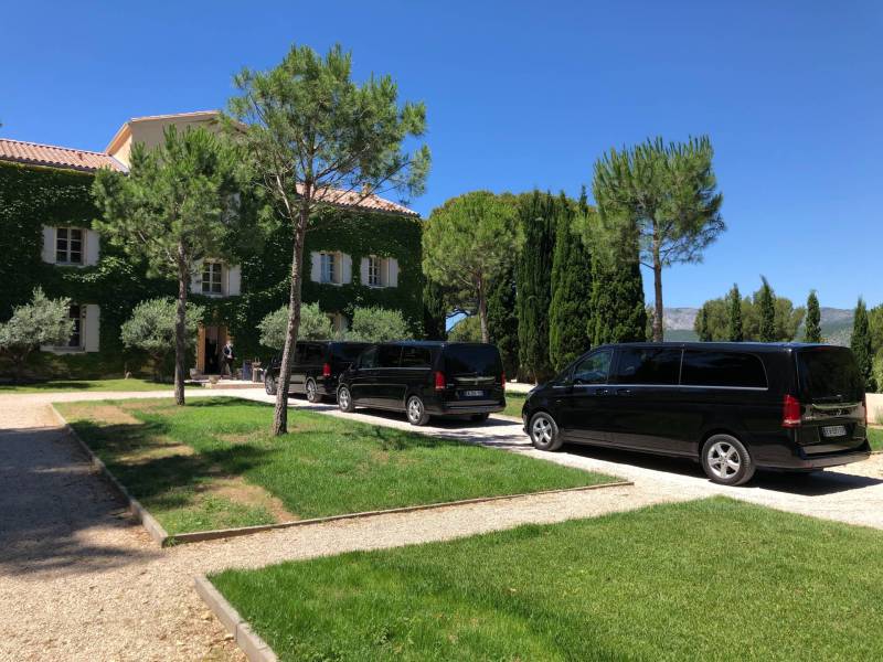 Premium private chauffeur service in Marseille and Provence, featuring our Mercedes E, S, and V-Class vehicles. This photo highlights the comfort, elegance, and cleanliness offered on every journey. Ideal for airport transfers, business travel, or private