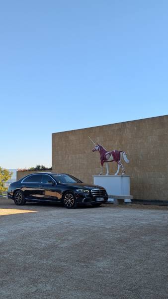 Berline luxe avec chauffeur depuis Palace Aix en Provence vers Palace Cannes Nice Monaco