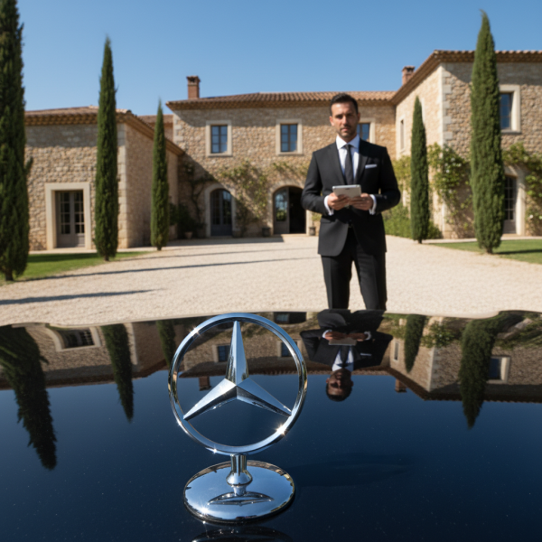 Chauffeur privé pour voyage d’affaires longue distance avec discrétion, ponctualité et prestations haut de gamme à Saint-Tropez dans le Var 83